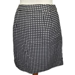 Black and White Poka Dot Mini Skirt Size 2